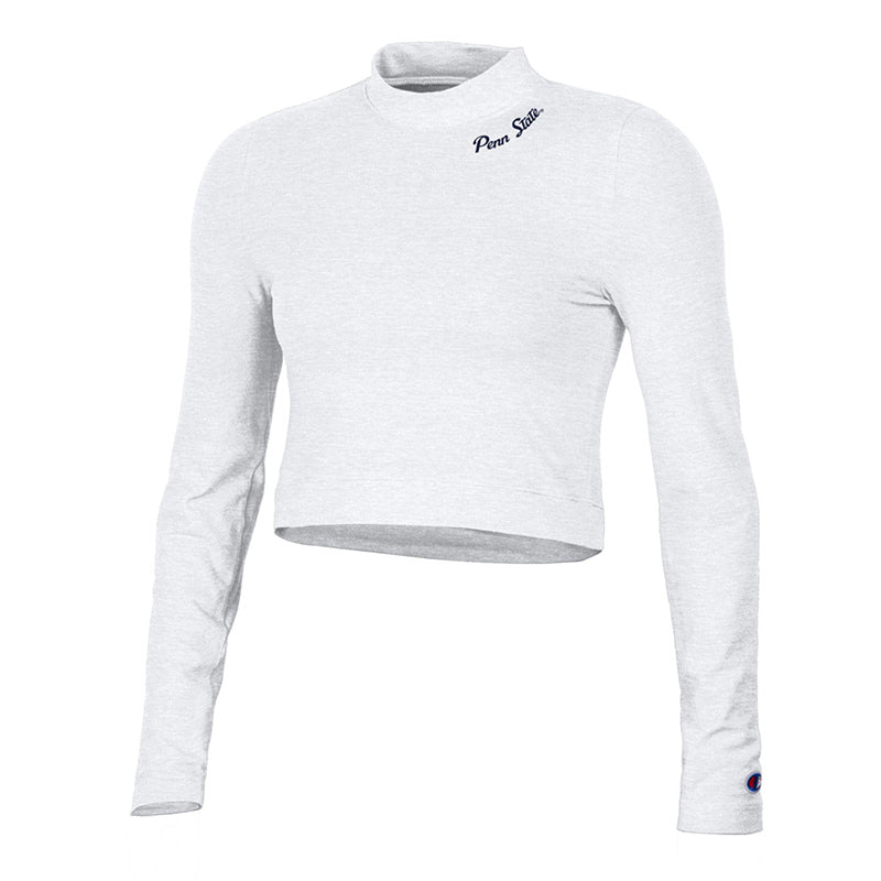 Champion Custom Products Champion Ladies Long Sleeve Mock Crop Top