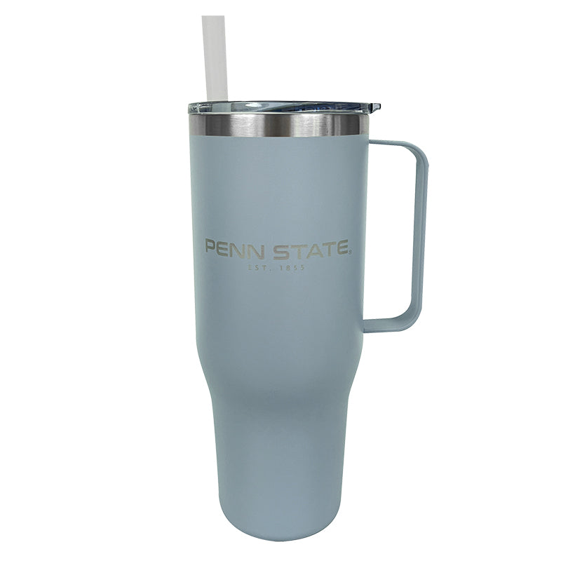 Stainless Steel Tumbler with Handle and Straw, 40 oz. - Item  #TU124-US-Stock -  Custom Printed Promotional Products