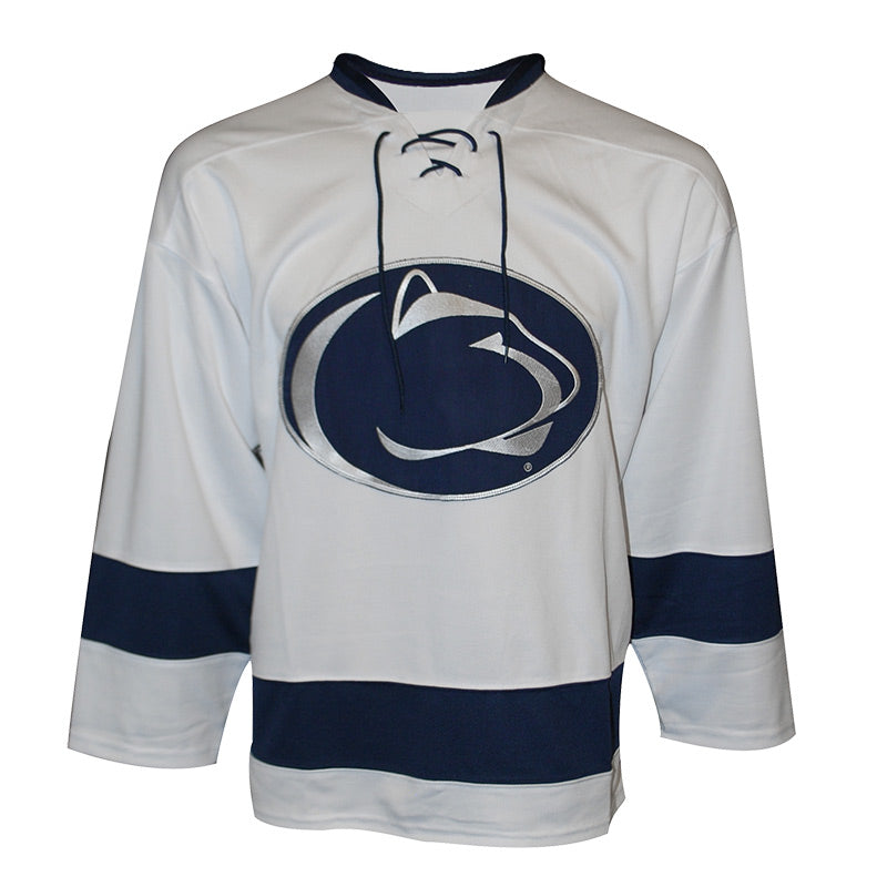 Men's Nike White Penn State Nittany Lions Replica College Hockey Jersey, Size: XL