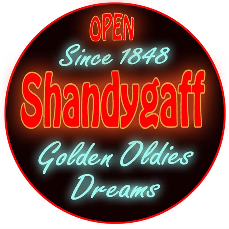 Shandygaff Neon Sign Wooden Bar Sign