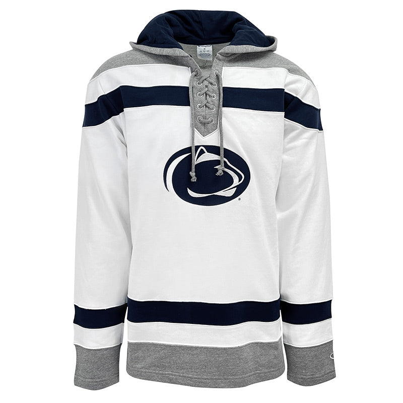 Penn State Classic Solid White Pullover Rain Jacket