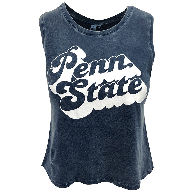 Women's League Collegiate Wear White Penn State Nittany Lions Script  Intramural Boyfriend V-Neck T-Shirt