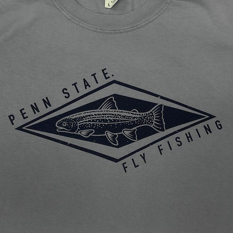 Penn State Fly Fishing adult Tshirt in Sand by The Family Clothesline